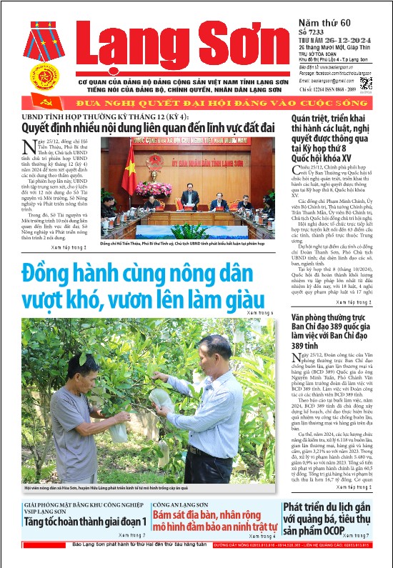 Số 7233 ngày 26/12 