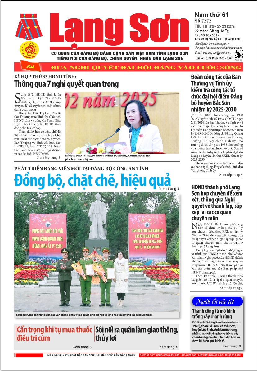 Số 7272 ngày 19/2/2025