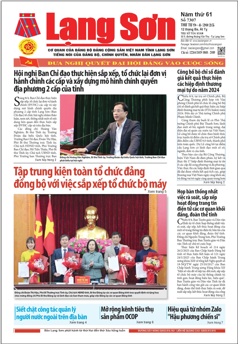 Số 7307 ngày 9/4/2025