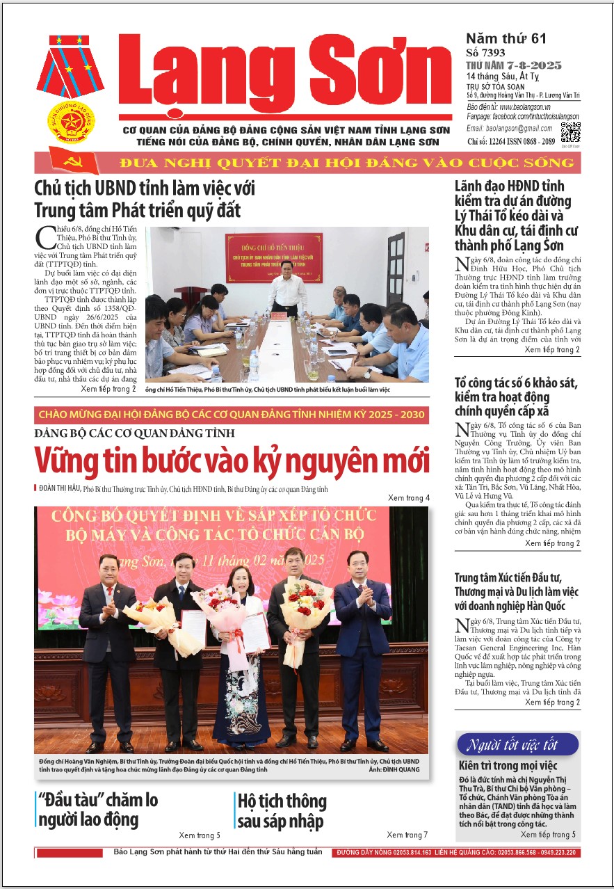 Số 7393 ngày 7/8/2025 