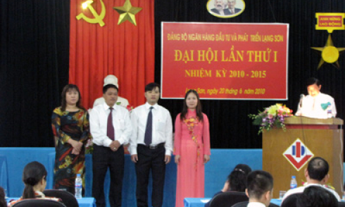 Ngân hàng Đầu tư và Phát triển Lạng Sơn: Đại hội Đảng bộ nhiệm kỳ 2010- 2015