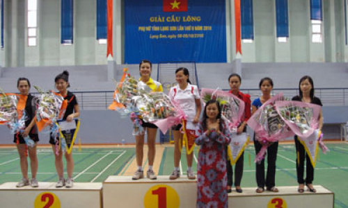 Bế mạc giải cầu lông phụ nữ tỉnh lần thứ II năm 2010