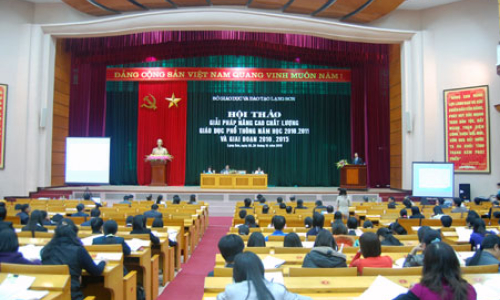 Hội thảo giải pháp nâng cao chất lượng giáo dục phổ thông năm học 2010-2011, giai đoạn 2010-2015
