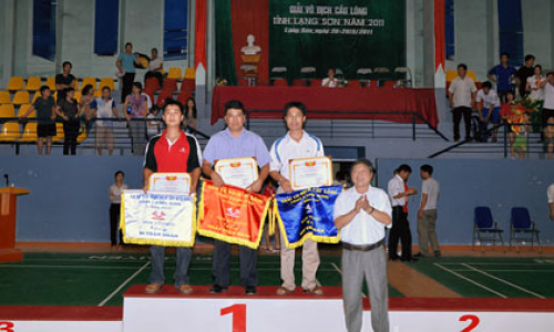 Giải vô địch cầu lông tỉnh Lạng Sơn năm 2011, thành công tốt đẹp