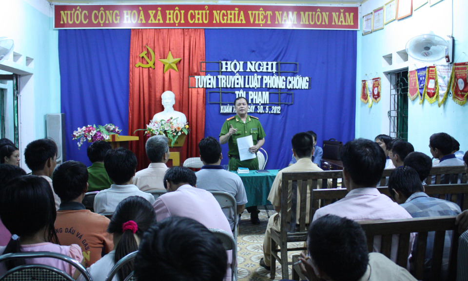 Lộc Bình: hơn 80 hộ dân được tuyên truyền phòng, chống tội phạm