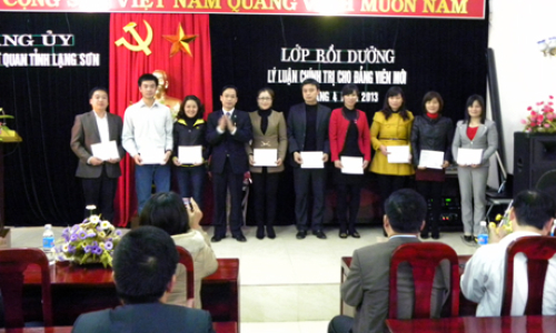 Đảng ủy Khối các cơ quan tỉnh: Bế mạc lớp bồi dưỡng lý luận chính trị cho 77 đảng viên mới