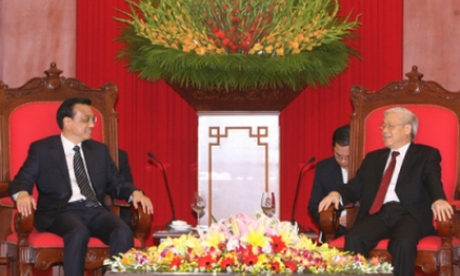 Tổng Bí thư Nguyễn Phú Trọng, Chủ tịch nước Trương Tấn Sang tiếp; Chủ tịch QH Nguyễn Sinh Hùng hội kiến