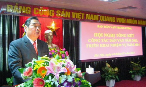 Hội nghị tổng kết công tác Dân vận năm 2013, triển khai nhiệm vụ năm 2014