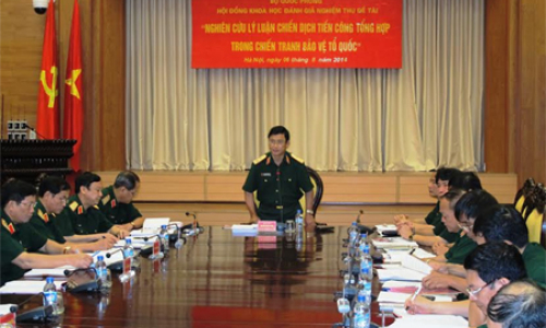 Nghiệm thu đề tài Nghiên cứu lý luận chiến dịch tiến công tổng hợp
