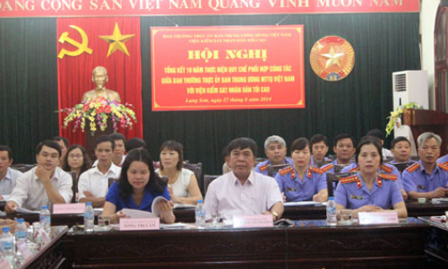 Tổng kết 10 năm thực hiện Quy chế phối hợp công tác giữa Ban Thường trực Ủy ban Trung ương MTTQ Việt