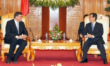 Thủ tướng Nguyễn Tấn Dũng tiếp Bộ trưởng Thương mại và Hợp tác phát triển Đan Mạch