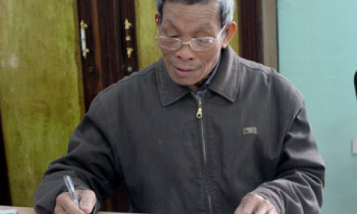 Ông Lưu Ngọc Luyện tuổi cao - gương sáng