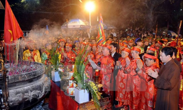 Nam Định: Lễ khai ấn Đền Trần Xuân Ất Mùi 2015 khai mạc trong đêm