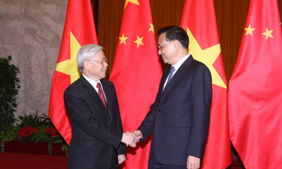 Tổng Bí thư Nguyễn Phú Trọng hội kiến Thủ tướng Trung Quốc Lý Khắc Cường, Ủy viên trưởng Nhân đại Trung