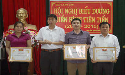 Biểu dương 3 tập thể, 10 cá nhân điển hình tiên tiến giai đoạn 2010 - 2015