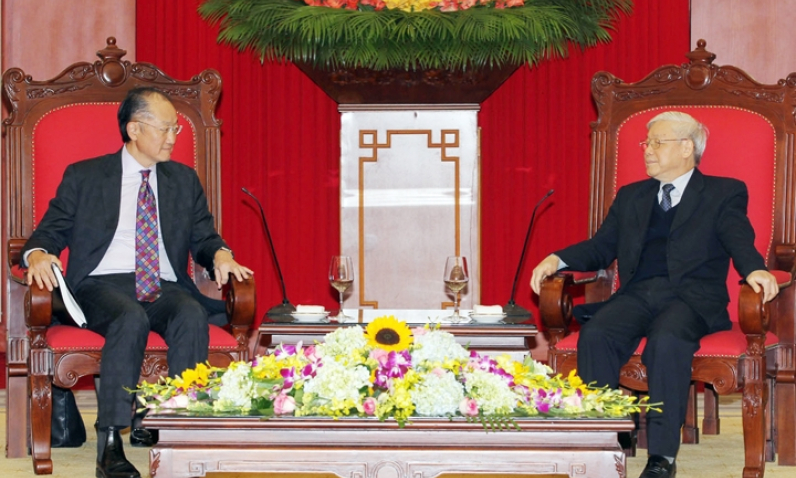 Tổng Bí thư, Chủ tịch nước, Thủ tướng Chính phủ tiếp Chủ tịch Ngân hàng Thế giới