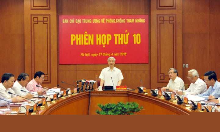 Phiên họp thứ 10 Ban Chỉ đạo T.Ư về phòng, chống tham