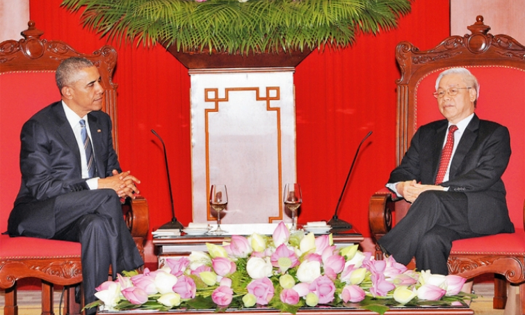 Đại Quang đón, hội đàm; Thủ tướng Nguyễn Xuân Phúc hội kiến; Chủ tịch QH Nguyễn Thị Kim Ngân gặp Tổng thống