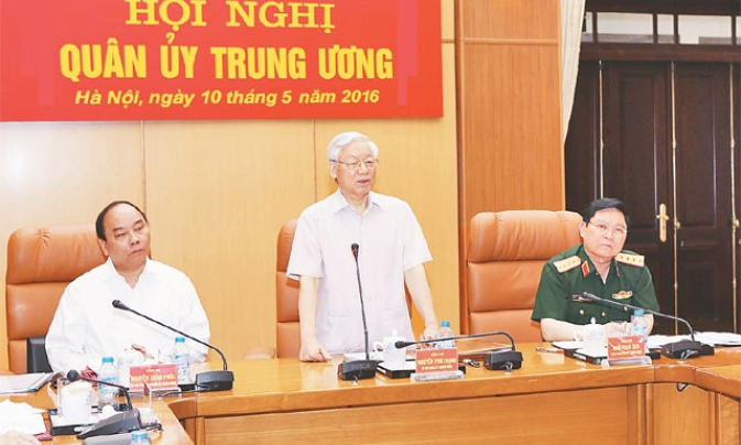 Công bố Quyết định của Bộ Chính trị chỉ định Quân ủy T.Ư, Thường vụ Quân ủy T.Ư nhiệm kỳ 2015 - 2020