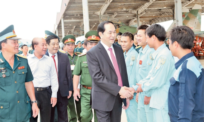 Chủ tịch nước Trần Đại Quang thăm, làm việc tại tỉnh Bình Định