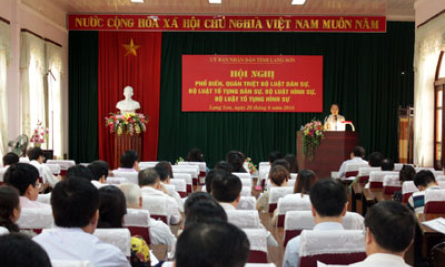 Quán triệt Bộ Luật dân sự, Bộ Luật Tố tụng dân sự, Bộ Luật hình sự, Bộ Luật Tố tụng hình sự