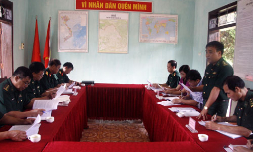 Tổ công tác của Ban Chỉ đạo Tây Bắc làm việc với Đồn Biên phòng Bắc Xa