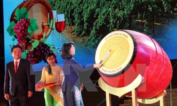 Tưng bừng khai mạc Lễ hội Nho và Vang Ninh Thuận 2016