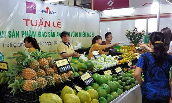 Tổ chức 128 điểm phân phối nông sản, thực phẩm an toàn và đặc sản Bắc Bộ tại Hà Nội