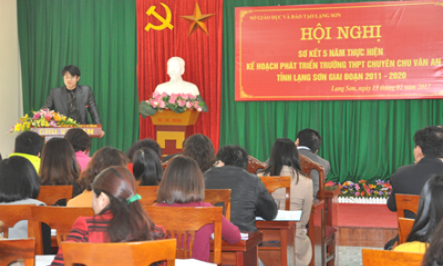 Sơ kết 5 năm thực hiện Kế hoạch phát triển trường THPT chuyên Chu Văn An, giai đoạn 2011 – 2016