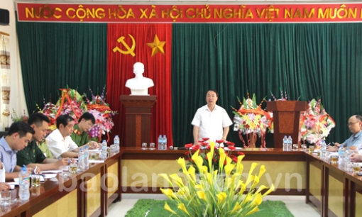 Lãnh đạo tỉnh kiểm tra tại cửa khẩu Cốc Nam