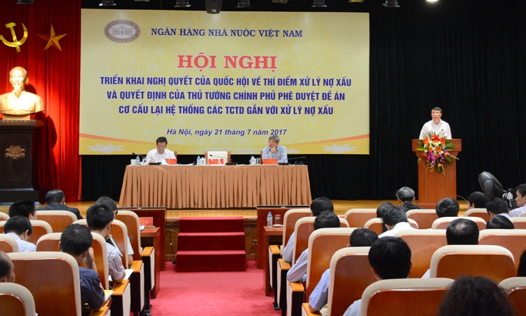 Ngành ngân hàng triển khai Nghị quyết của Quốc hội về thí điểm xử lý nợ xấu