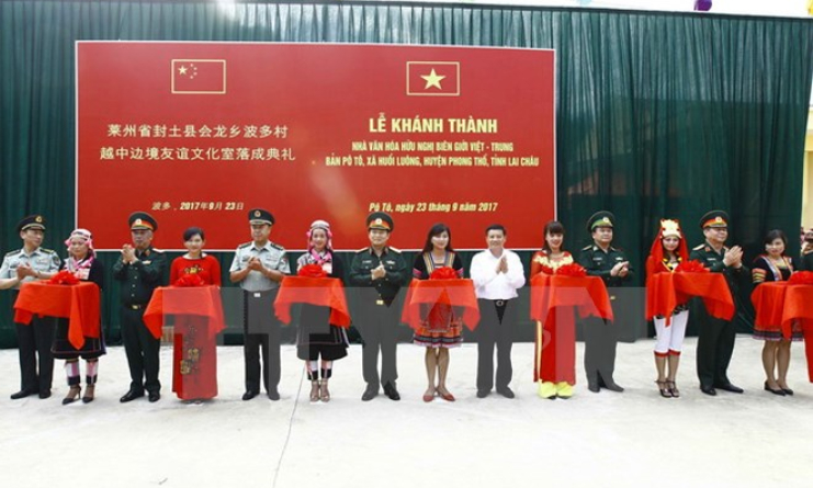 Khánh thành Nhà văn hóa hữu nghị biên giới Việt-Trung tại Lai Châu