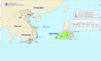 Tin về vùng áp thấp trên biển Đông