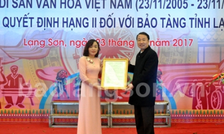 Công bố quyết định Bảo tàng tỉnh xếp hạng II