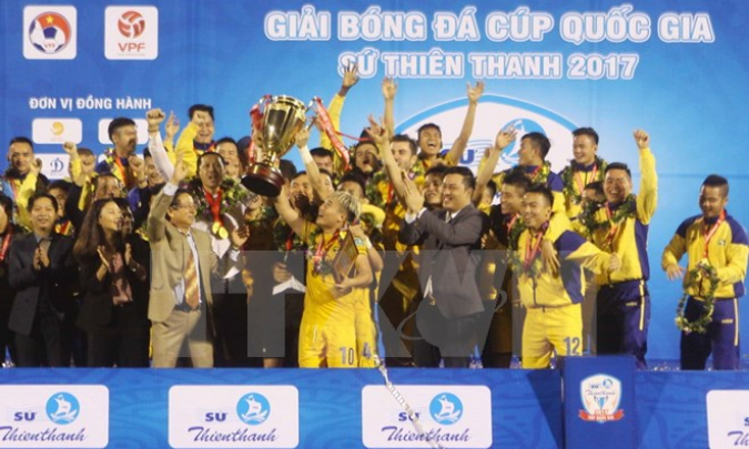 Sông Lam Nghệ An vô địch Giải bóng đá Cúp Quốc gia năm 2017