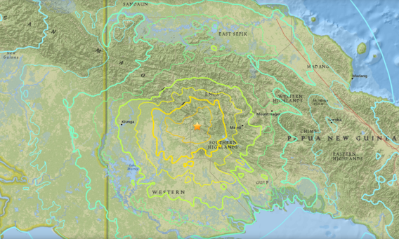 Xảy ra ​2 trận động đất mạnh tại Papua New Guinea và Nhật Bản