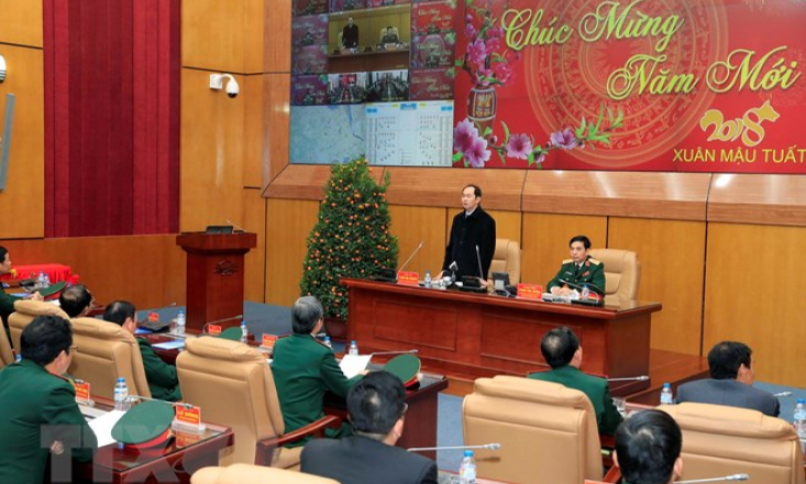 Chủ tịch nước chúc Tết các đơn vị trực đêm Giao thừa