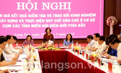 Đánh giá kết quả kiểm tra và trao đổi kinh nghiệm về xây dựng và thực hiện Quy chế dân chủ ở cơ sở cụm