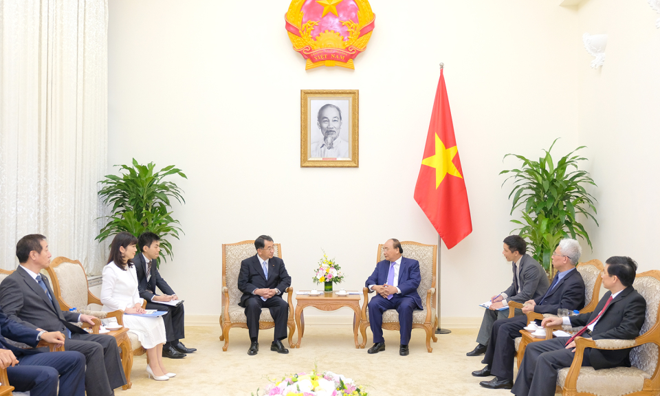Thủ tướng tiếp Chủ tịch Liên minh Nghị sĩ Hữu nghị Nhật Bản-Mekong