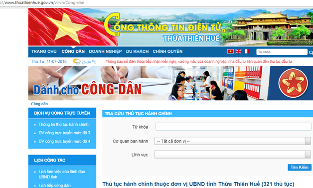 Thừa Thiên-Huế đứng đầu về phát triển Chính phủ điện tử cấp tỉnh