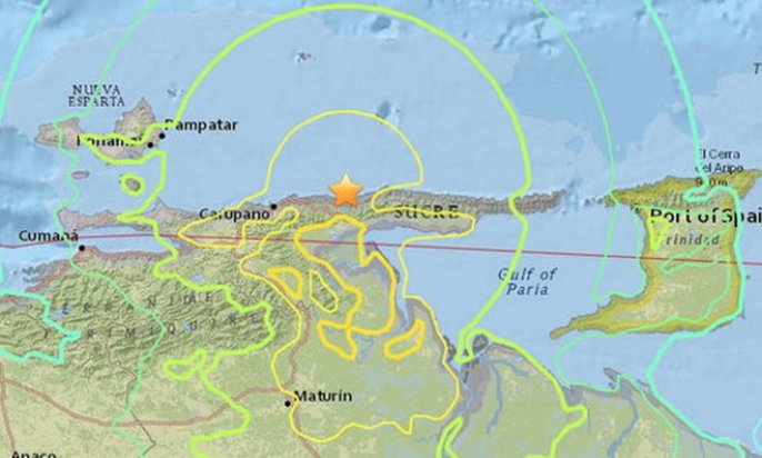 Động đất mạnh 7,3 độ Richter ở Venezuela, nhiều tòa nhà bị rung lắc