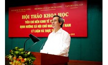 Xây dựng Bộ tiêu chí về nền kinh tế thị trường định hướng xã hội chủ nghĩa