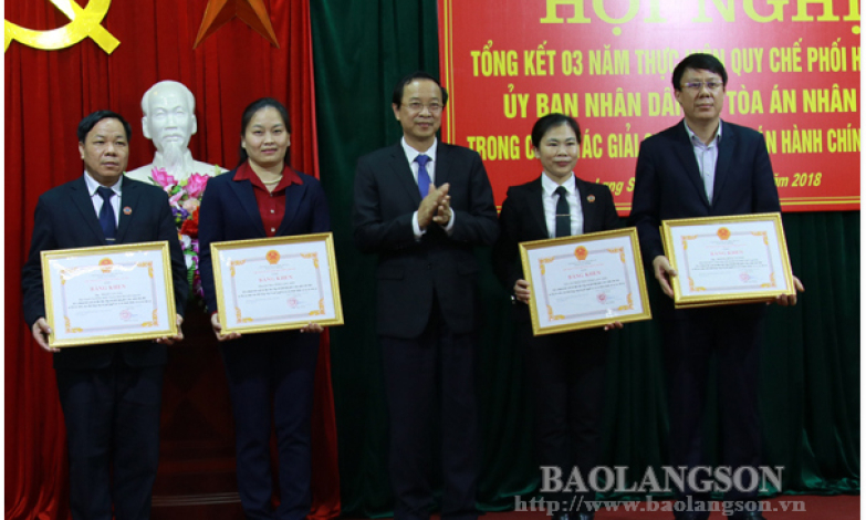 Tổng kết 3 năm thực hiện Quy chế phối hợp giải quyết các vụ án hành chính, dân sự