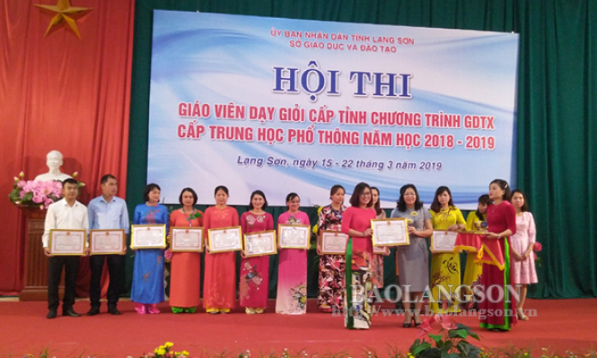 31 giáo viên đạt giáo viên dạy giỏi cấp tỉnh