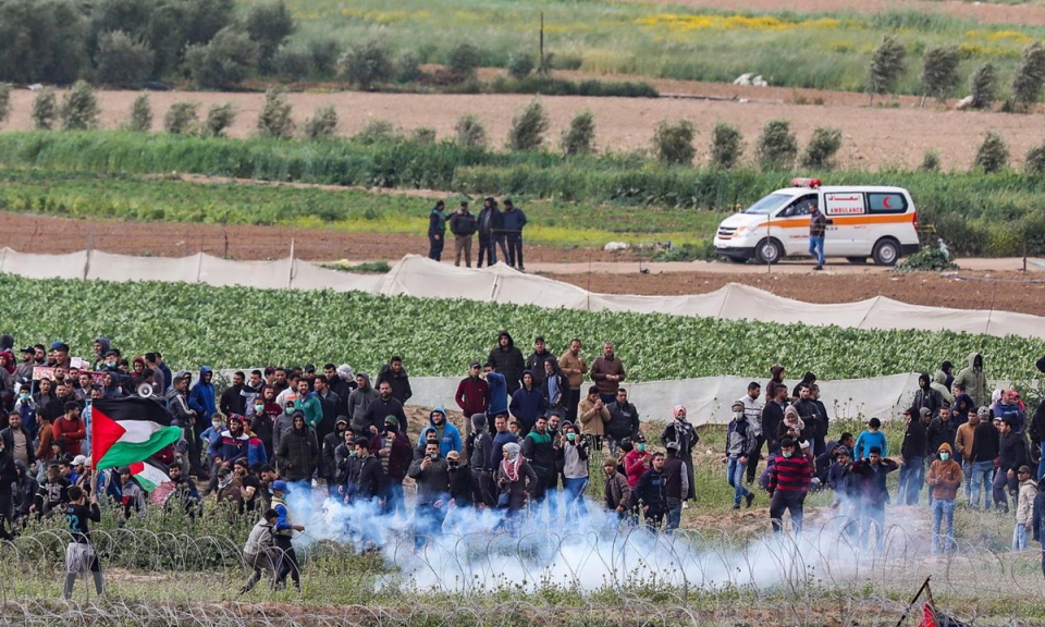 Hàng trăm người Palestine thương vong trong cuộc tuần hành lớn ở Gaza