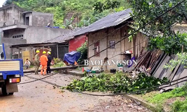 Gần 400 nhà dân bị tốc mái do mưa lớn kèm gió lốc