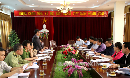 Kiểm tra công tác phòng, chống dịch tả lợn châu Phi tại thành phố Lạng Sơn và huyện Cao Lộc