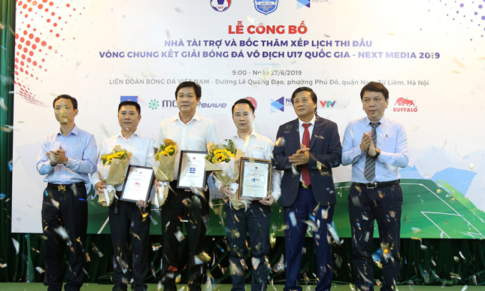 Từ ngày 1/7 diễn ra Vòng chung kết Giải bóng đá vô địch U17 quốc gia 2019
