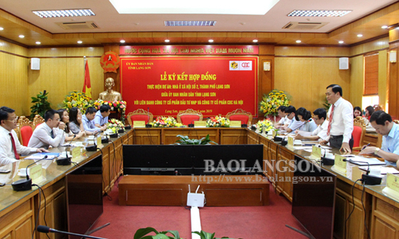 Ký kết hợp đồng thực hiện dự án nhà ở xã hội 2, thành phố Lạng Sơn
