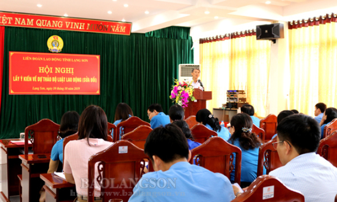 Lấy ý kiến vào dự thảo Bộ luật Lao động (sửa đổi)